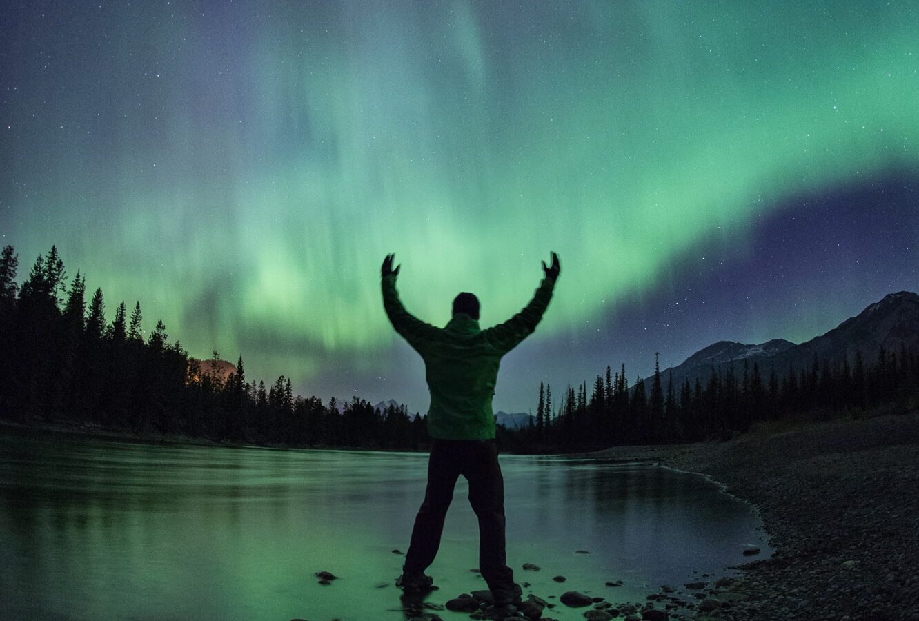 Northern Lights in Jasper National Park © Ryan Bray